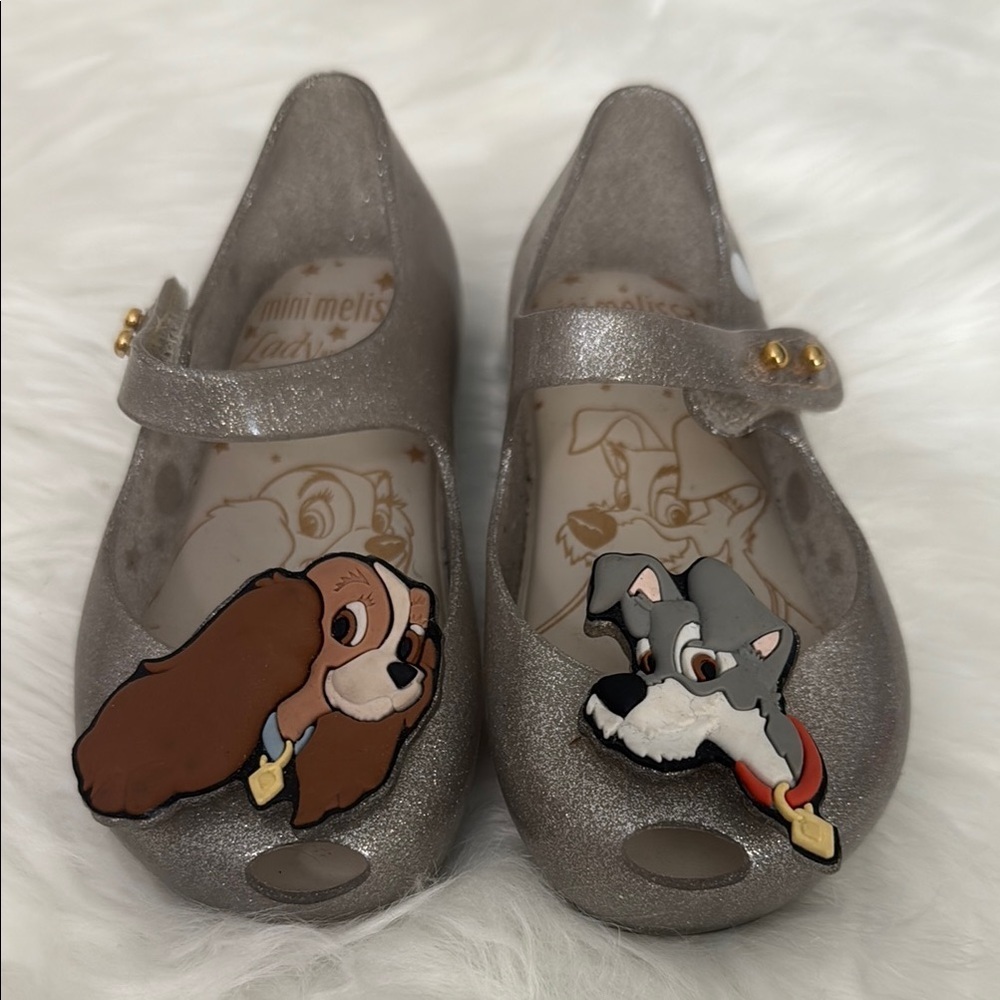 Mini Melissa‎ X Disney Lady and the Tramp Flat sz 7 Mary Jane